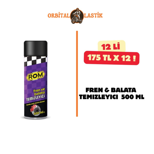 24 LÜ KOLİ (2) ROM FREN & BALATA TEMIZLEYICI SPREYİ 500 ML X 12