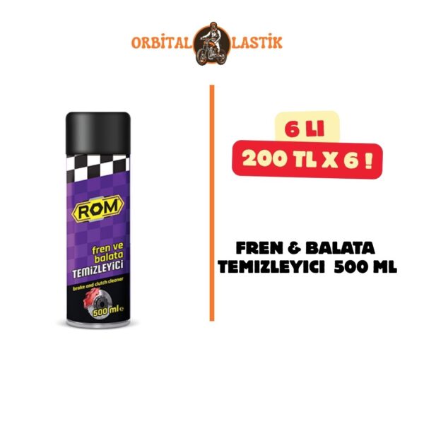 ROM 6 ROM FREN & BALATA TEMIZLEYICI SPREYİ 500 ML X 6